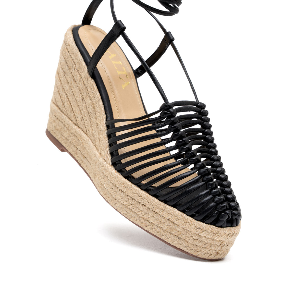KAIA BLACK SANDALS